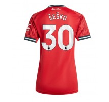 Manchester United Benjamin Sesko #30 Koszulka Podstawowa damskie 2025-26 Krótki Rękaw